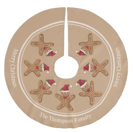 Festive Gingerbrood-kerstkoekje met tekst Kerstboom Rok