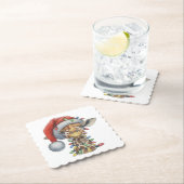 Festive Giraffe Kartonnen Onderzetters (Insitu)