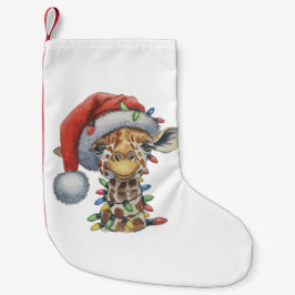Festive Giraffe Kleine Kerstsok