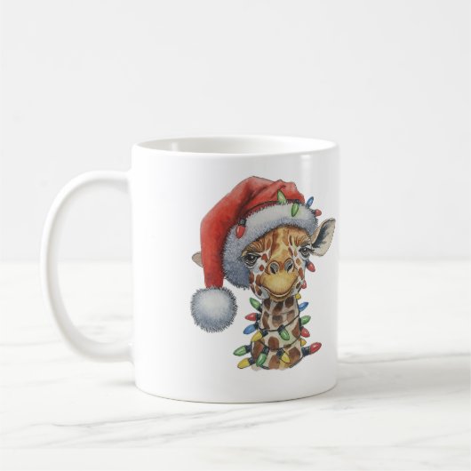 Festive Giraffe Koffiemok (Links)
