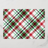 Festive Girl-kerstillustratie foto foto Folie Feestdagenkaart (Achterkant)