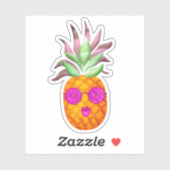 Festive Glamoureuze Glitter Shades Pineapple Stick Sticker (Vel)