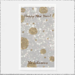 Festive Glitter Happy Nieuwjaar Napkins Servet