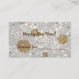 Festive Glitter Happy Nieuwjaar Plaatskaartje