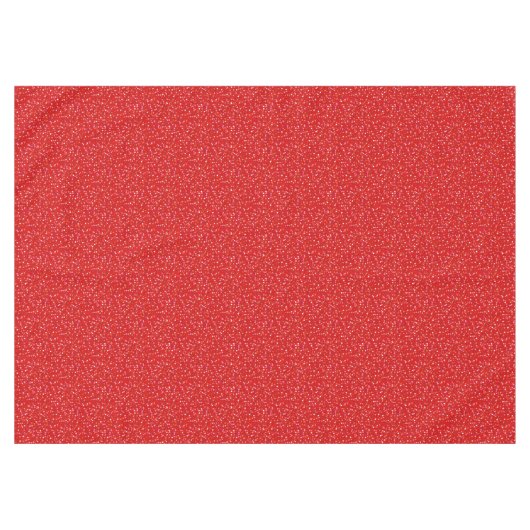Festive Glittering Red Confetti Pattern Tafelkleed (Voorkant (Horizontaal))