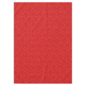 Festive Glittering Red Confetti Pattern Tafelkleed (Voorkant)