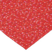 Festive Glittering Red Confetti Pattern Tafelkleed (Gekanteld)