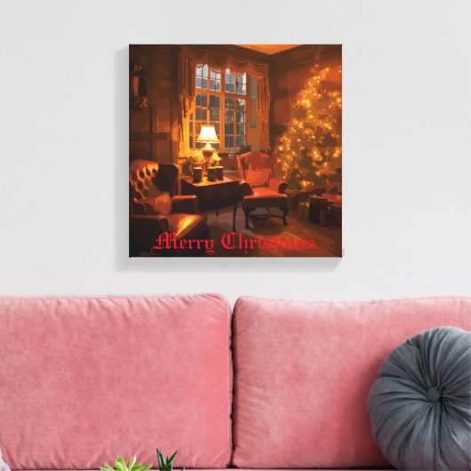 Festive Glow Canvas Afdruk (Insitu (Woonkamer))