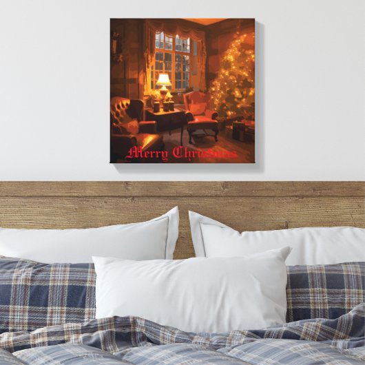 Festive Glow Canvas Afdruk (Insitu (Slaapkamer))
