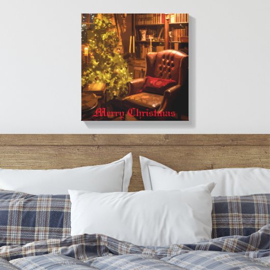 Festive Glow Canvas Afdruk (Insitu (Slaapkamer))