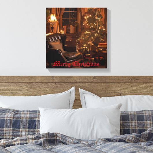 Festive Glow Canvas Afdruk (Insitu (Slaapkamer))