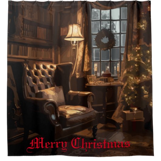 Festive Glow Douchegordijn (Voorkant)