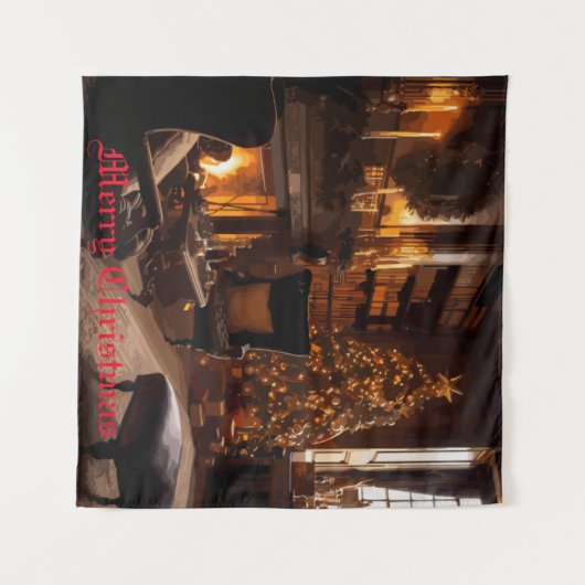 Festive Glow Wandkleed (Voorkant (horizontaal))