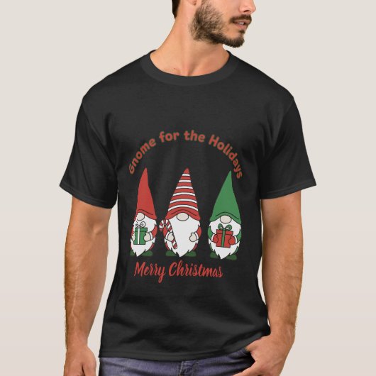 Festive Gnome Friends Christmas T-shirt (Voorkant)