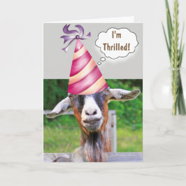Festive Goat Birthday Kaart