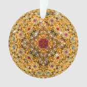 Festive Gold Bead Bling Ornament (voorkant)