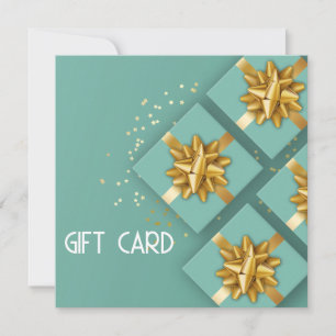 Festive Gold Bow Moderne Mint Cadeaudoos