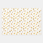 Festive Gold Confetti Gift Inpakpapier Vel (Voorkant)