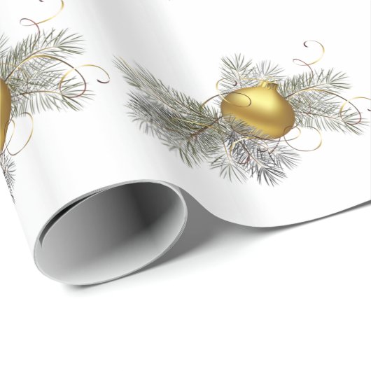 Festive Gold Decoration Cadeaupapier (Rol Hoek)