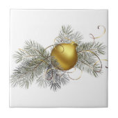 Festive Gold Decoration Tegeltje (Voorkant)