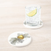 Festive Gold Decoration Zandsteen Onderzetter (Zijkant)