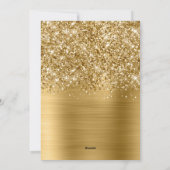 Festive Gold Glam 2 Photo Collage Feestdagenkaart (Achterkant)