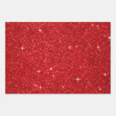 Festive Gold Glitter Stars Ornaments Waterverf Inpakpapier Vel (Voorkant 2)