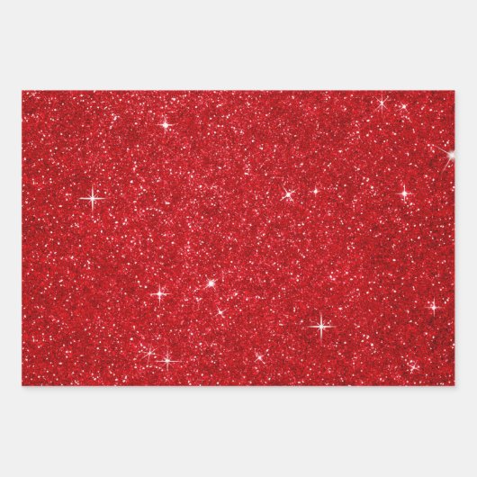 Festive Gold Glitter Stars Ornaments Waterverf Inpakpapier Vel (Voorkant 2)