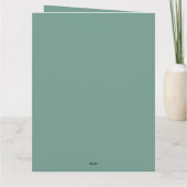 Festive Gold Green Merry Christmas Photo Kaart (Achterkant)