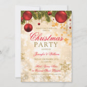 Festive Gold Kerstfeestdag Kaart (Voorkant)