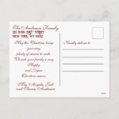 Festive Gold Kerstmis Baubles Prettige feestdagen (Achterkant)