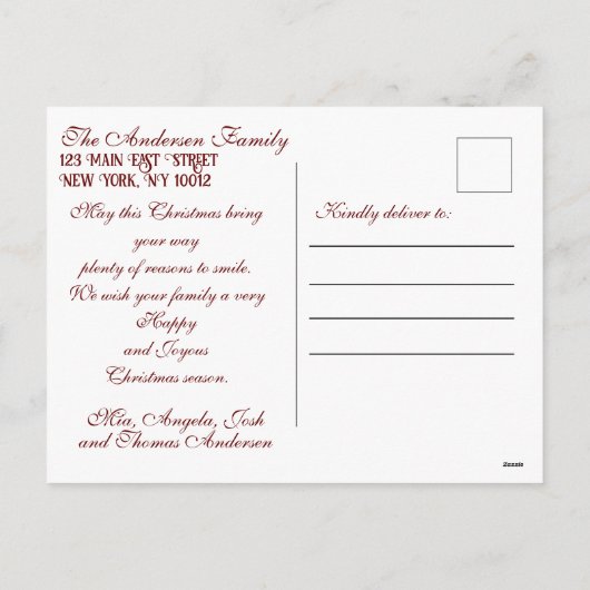 Festive Gold Kerstmis Baubles Prettige feestdagen (Achterkant)