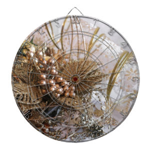 Festive Gold Kerstmis Dartbord