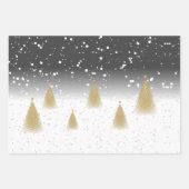 Festive Gold Kerstmis Harlequin Inpakpapier Vel (Voorkant 3)