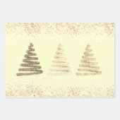 Festive Gold Kerstmis Harlequin Inpakpapier Vel (Voorkant 2)