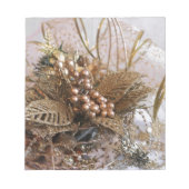 Festive Gold Kerstmis Notitieblok (Voorkant)
