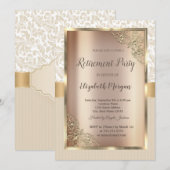 Festive Gold Lijst, demasbandregeling, ouderdomspe Kaart (Voorkant / Achterkant)