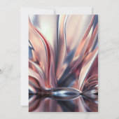 Festive Gold Lijst, Roos Gold, Abstracte pensioner Kaart (Achterkant)