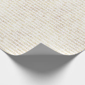 Festive Gold Pattern op White Cadeaupapier (Hoek)