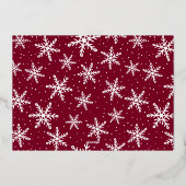 Festive Gold Script 5 Photo Collage Folie Feestdagenkaart (Achterkant)