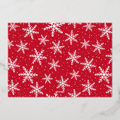 Festive Gold Script 5 Photo Collage Folie Feestdagenkaart (Achterkant)