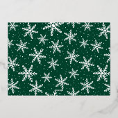 Festive Gold Script 5 Photo Collage Folie Feestdagenkaart (Achterkant)