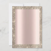 Festive Gold Sequins Lijst, Roos Gold Retirement I Kaart (Achterkant)