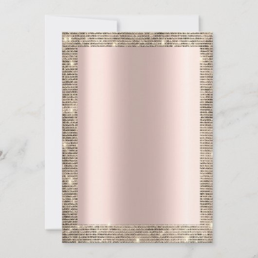 Festive Gold Sequins Lijst, Roos Gold Retirement I Kaart (Achterkant)