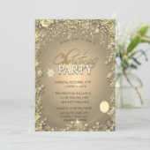 Festive Gold Stars Company kerst Kaart (Staand voorkant)