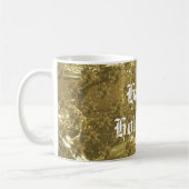 Festive Gold Stars Merry kerstkoffee Mok (Links)