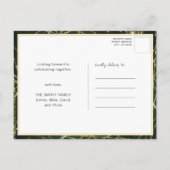 Festive Gold String-lampjes met kerstfeest Uitnodiging Briefkaart (Achterkant)