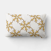 Festive Gold, wit, vrolijk kerstfeest Kussen (Achterkant)