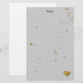 Festive Golden Cookie Briefpapier (Voorkant / Achterkant)