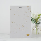 Festive Golden Cookie Briefpapier (Staand voorkant)